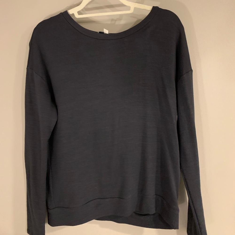 super soft open back long sleeve